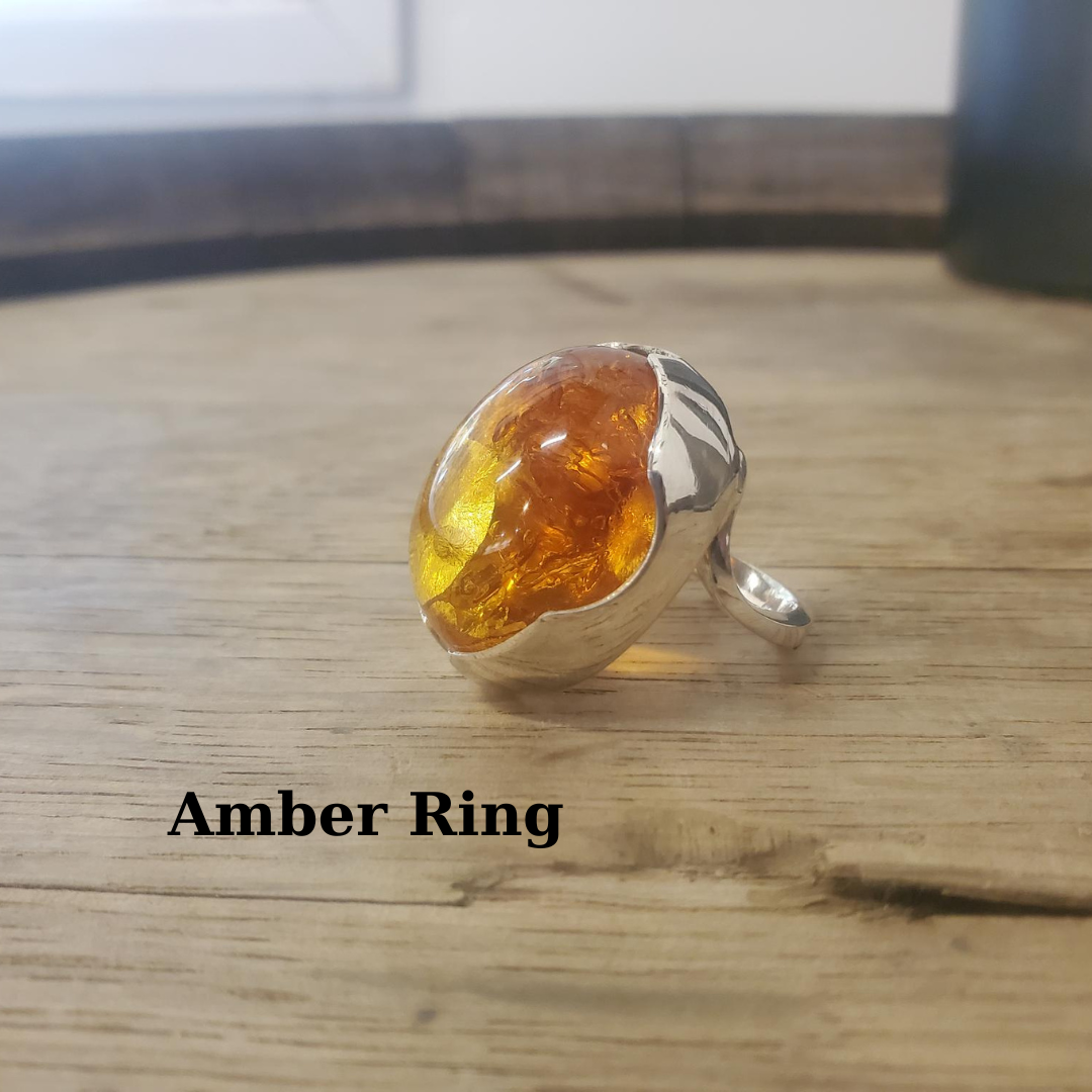 Amber ring design